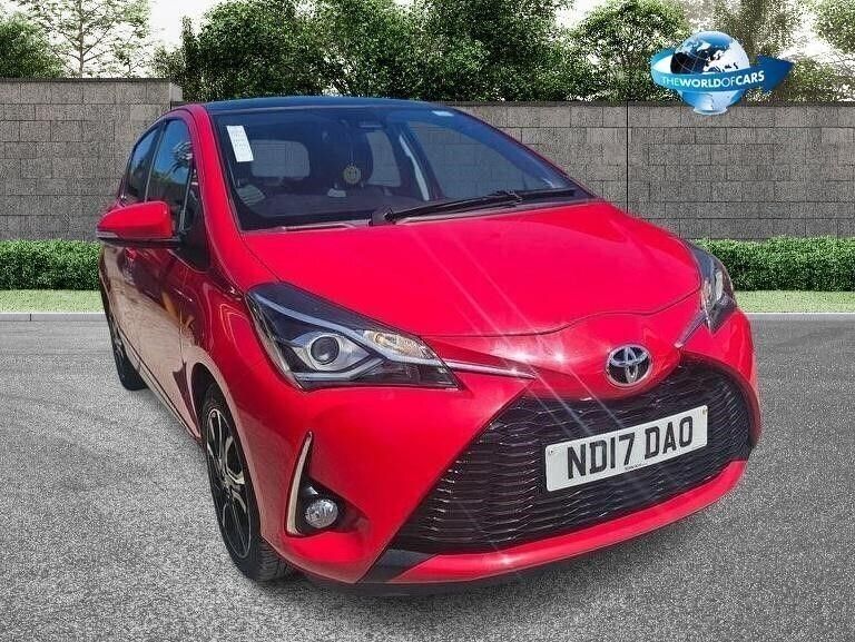 Red Used 2017 Toyota Yaris Design Hatchback | £6,872 (Fair price) - Image 1/4