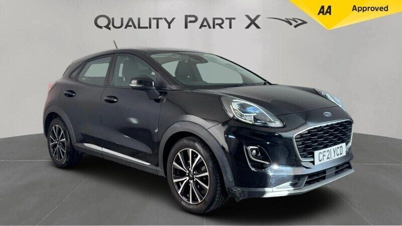 Black Used 2021 Ford Puma Titanium Hatchback | £13,100 (Super price) - Image 1/4