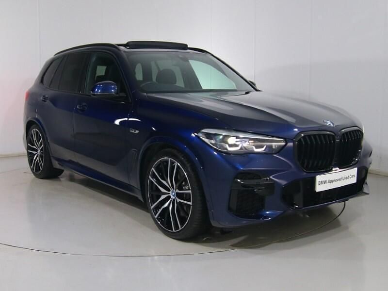 Blue Used 2022 BMW X5 M Sport SUV | £49,995 (A bit pricey) - Image 1/4