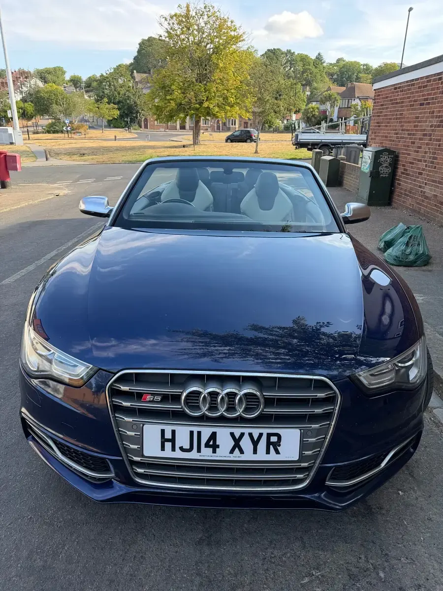 Used Audi A5 Cabriolet Comfort 272 HP (200 kW) 2014 Blue Cabriolet
