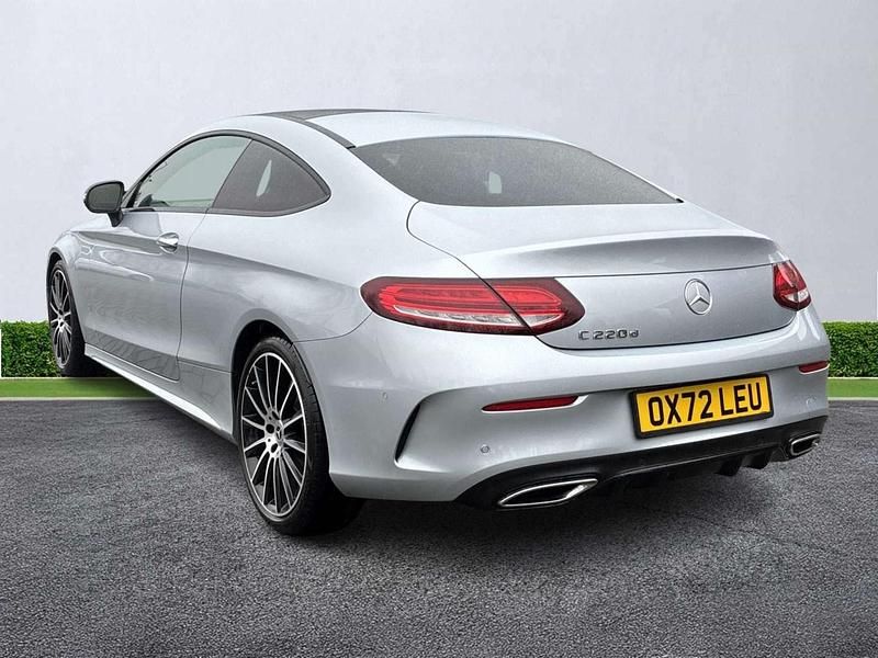 Used Mercedes C220 AMG line 2023 Silver Coupe