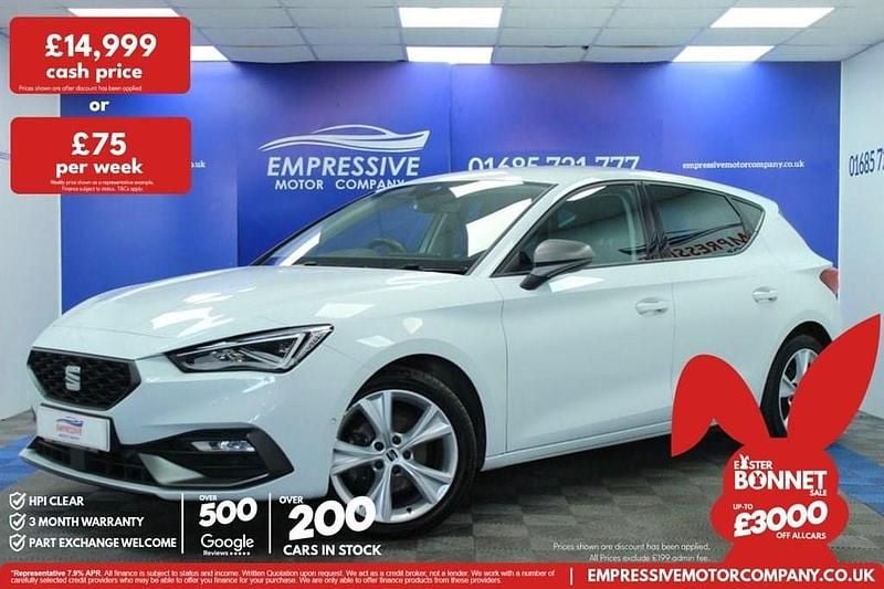 Used Seat Leon FR 130 HP (95 kW) 2020 White Hatchback