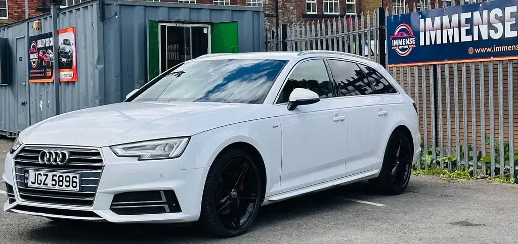 Used Audi A4 S-Line 190 HP (139 kW) 2018 White Estate