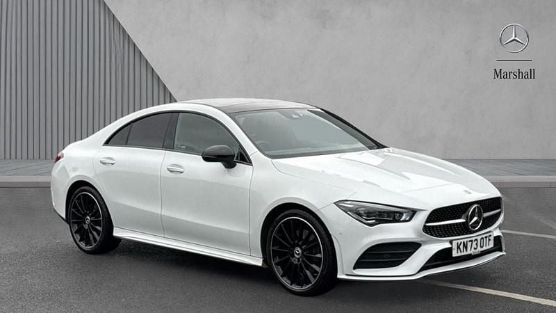 White Used 2023 Mercedes CLA220 AMG Line Premium Plus Sedan | £28,780 (Fair price) - Image 1/4