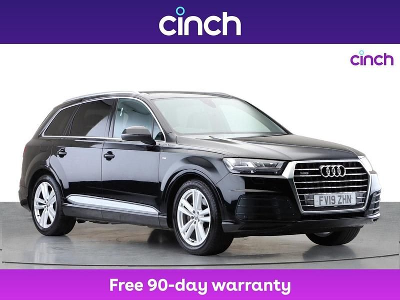 Black Used 2019 Audi Q7 S-Line SUV | £25,999 (Good price) - Image 1/3