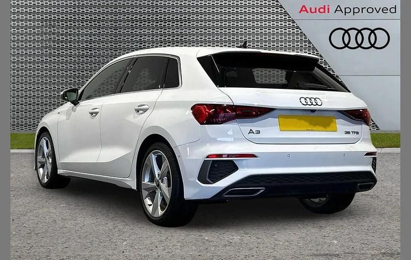 Used Audi A3 S-Line 147 HP (108 kW) 2023 White Hatchback
