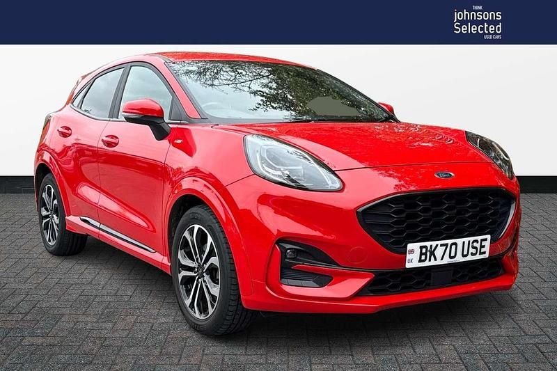 Red Used 2020 Ford Puma ST-Line SUV | £13,424 (Fair price) - Image 1/4