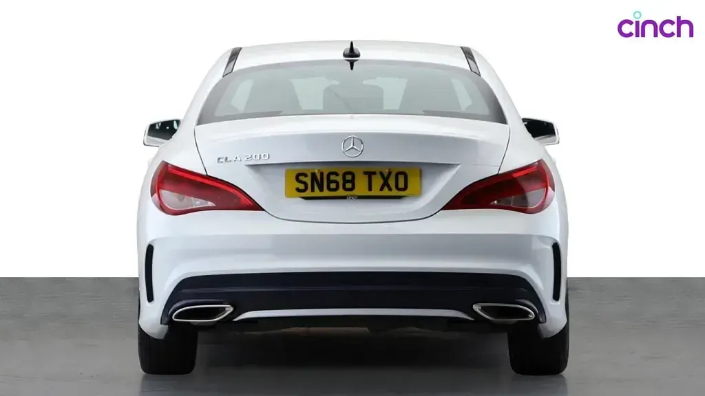 Used Mercedes CLA200 AMG line 2018 White Coupe