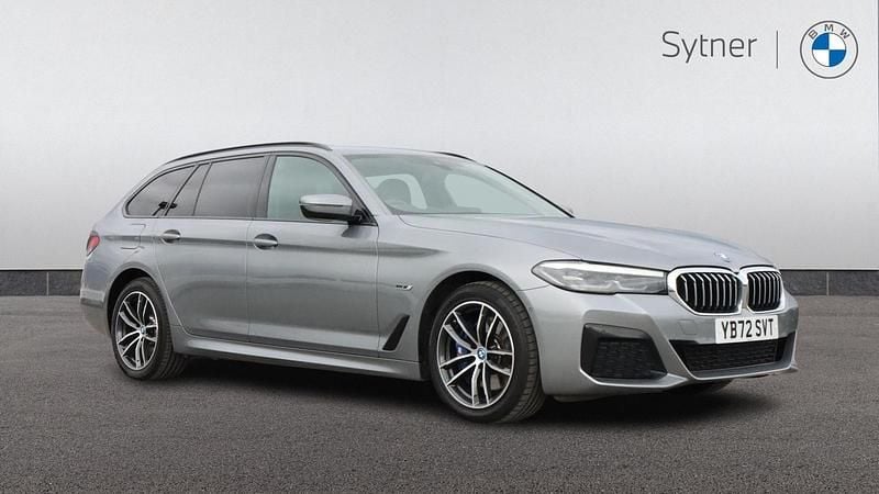 Grey Used 2022 BMW 530e M Sport Estate | £28,750 (Fair price) - Image 1/4