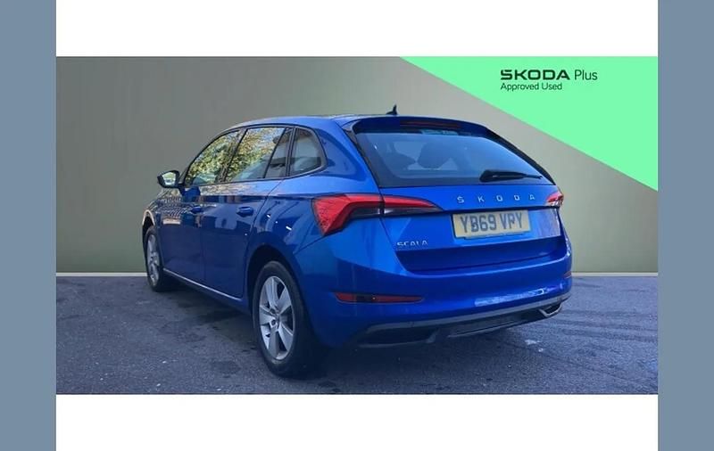 Used Skoda Scala SE 95 HP (69 kW) 2019 Blue Hatchback