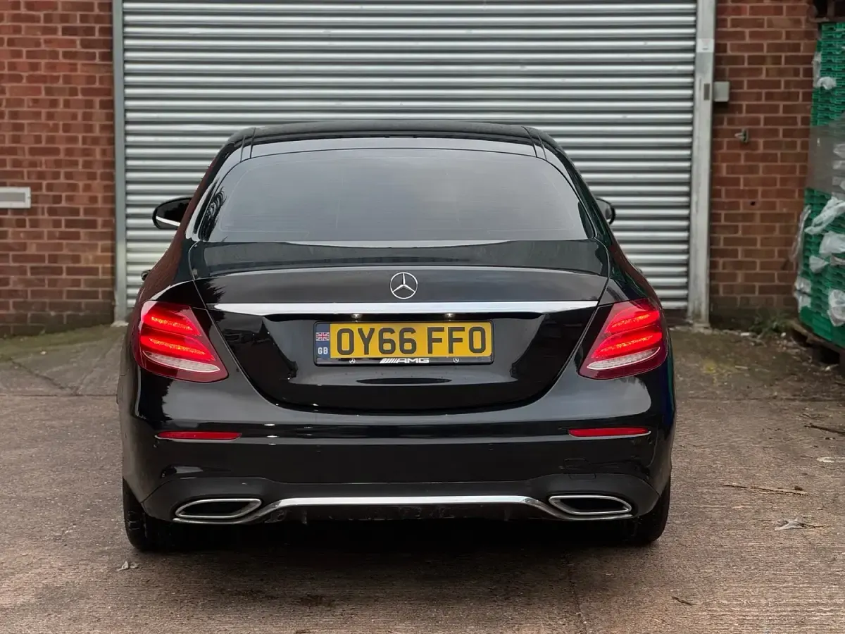 Used Mercedes E220 AMG line 194 HP (142 kW) 2016 Black Sedan