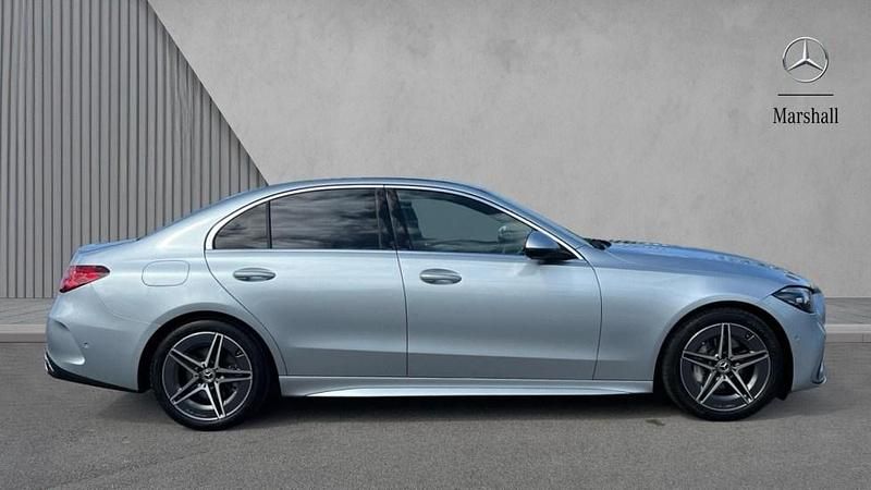 Used Mercedes C200 AMG line 204 HP (150 kW) 2024 Metallic paint hightech silver  Sedan