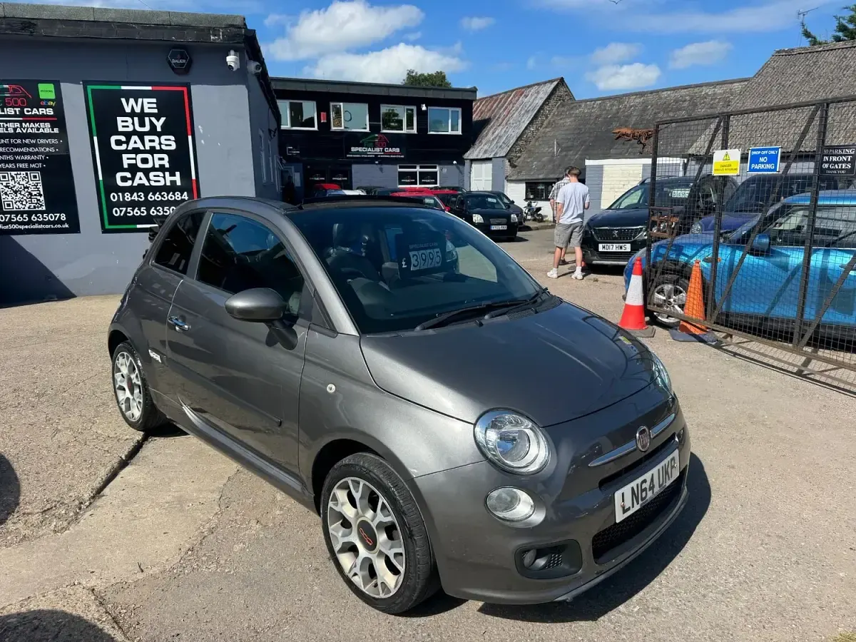 Used Fiat 500 S 69 HP (50 kW) 2014 Grey Cabriolet