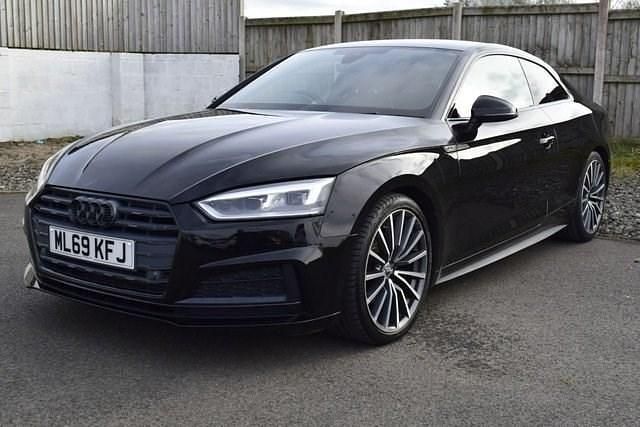 Used Audi A5 S-Line 190 HP (139 kW) 2019 Black Coupe