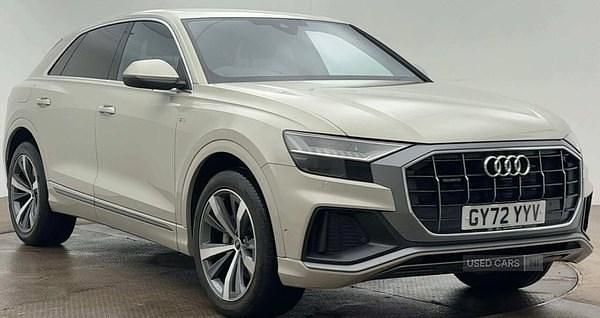 Beige Used 2022 Audi Q8 S-Line SUV | £45,900 (Expensive) - Image 1/4
