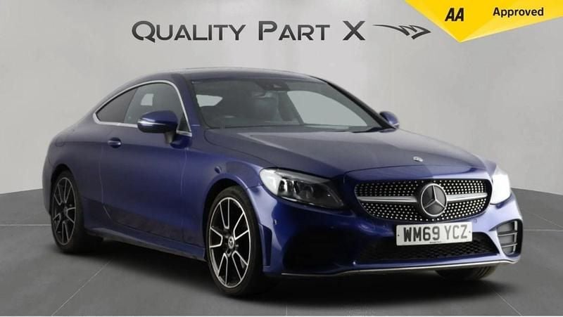 Used Mercedes C200 AMG Line Premium 2020 Blue Coupe