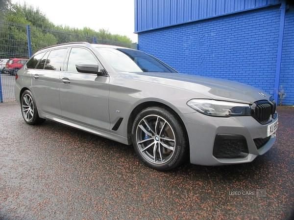 Grey Used 2021 BMW 530e M Sport Estate | £20,995 (Fair price) - Image 1/4