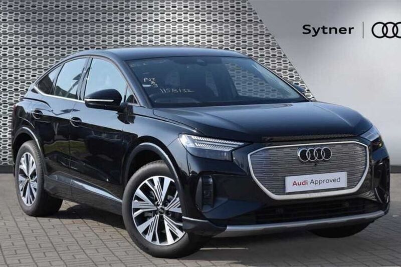 Black Used 2024 Audi Q4 Sportback e-tron Sport SUV | £35,500 - Image 1/4