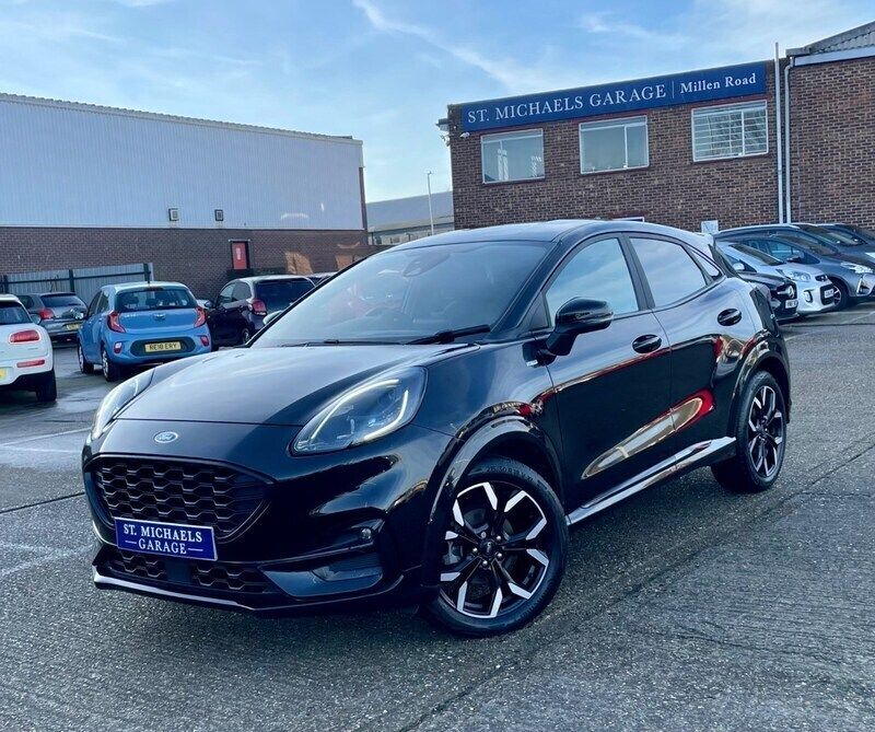 Black Used 2022 Ford Puma ST-Line X SUV | £14,995 (Fair price) - Image 1/4