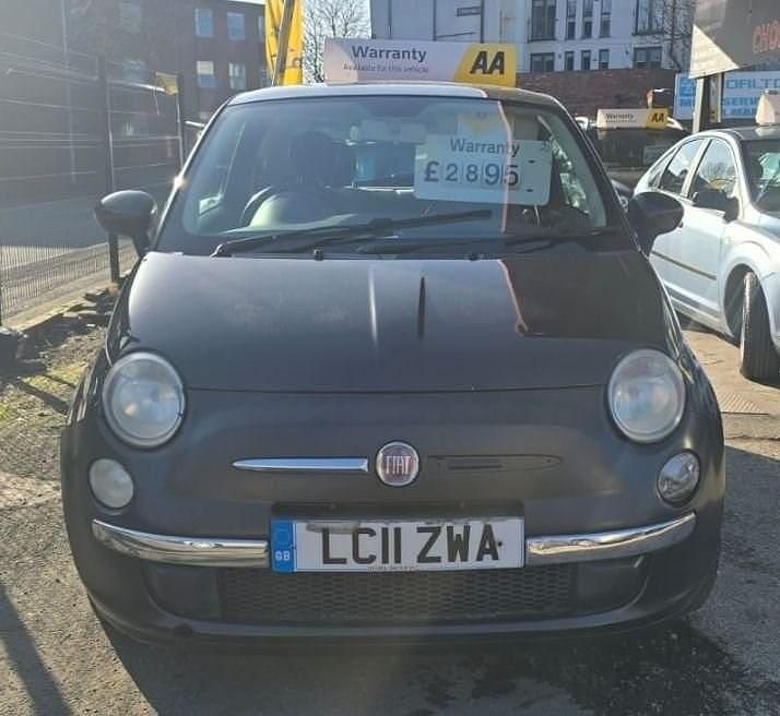 Used Fiat 500 Lounge 69 HP (50 kW) 2011 Black Hatchback