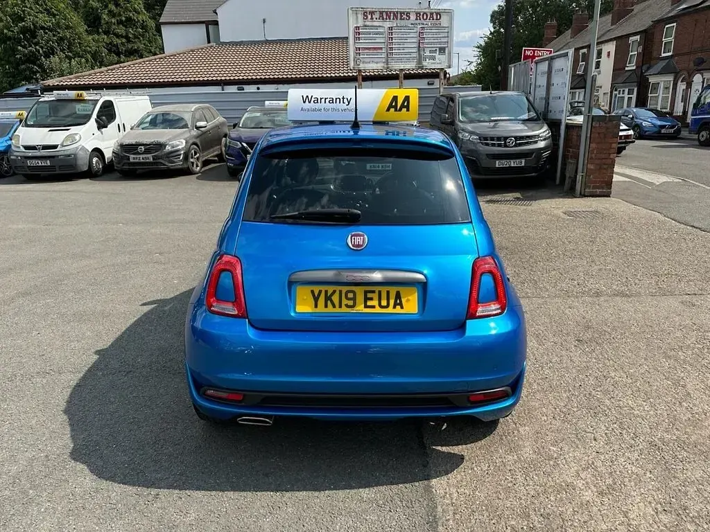 Used Fiat 500 S 69 HP (50 kW) 2019 Blue Hatchback