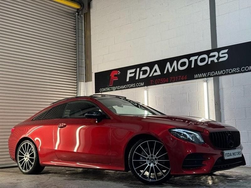 Used Mercedes E220 AMG line 2020 Red Coupe