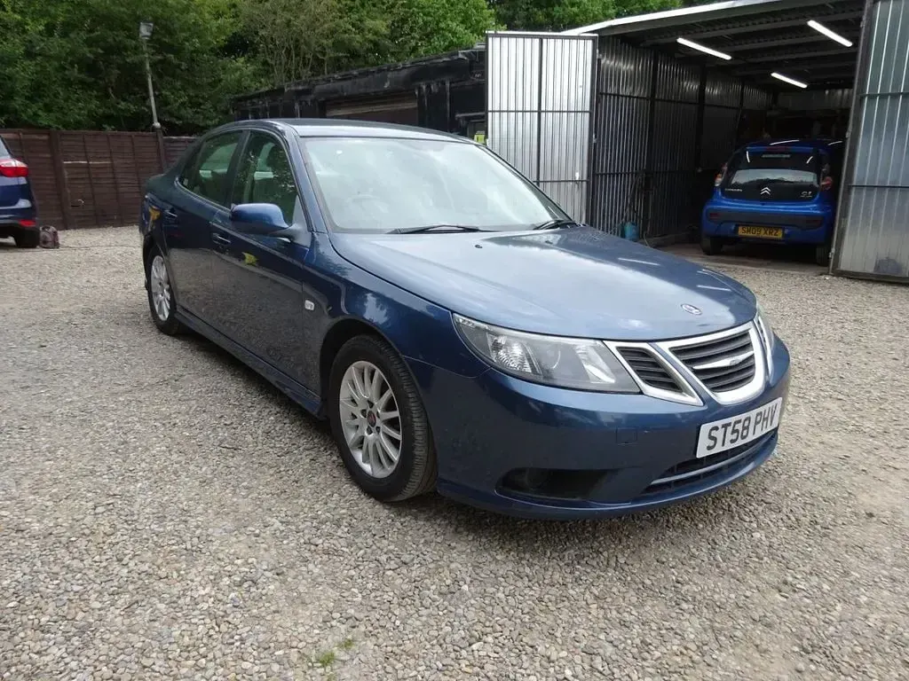 Used Saab 9-3 Linear 150 HP (110 kW) 2009 Blue Sedan