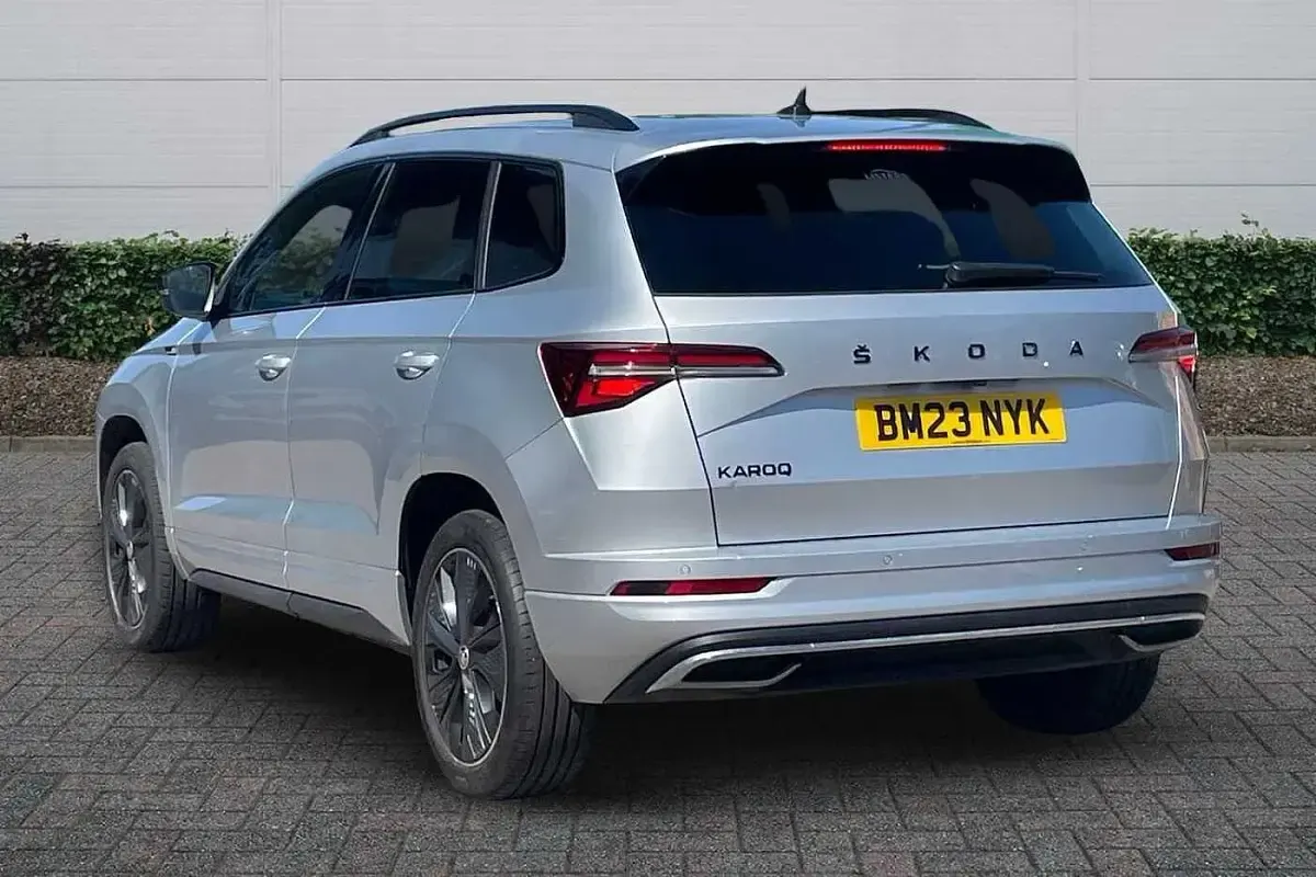 Used Skoda Karoq SportLine 150 HP (110 kW) 2023 Brilliant silver metallic SUV