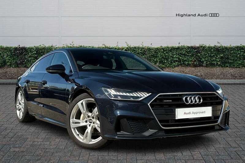 Blue Used 2022 Audi A7 S-Line Hatchback | £34,985 (Fair price) - Image 1/4