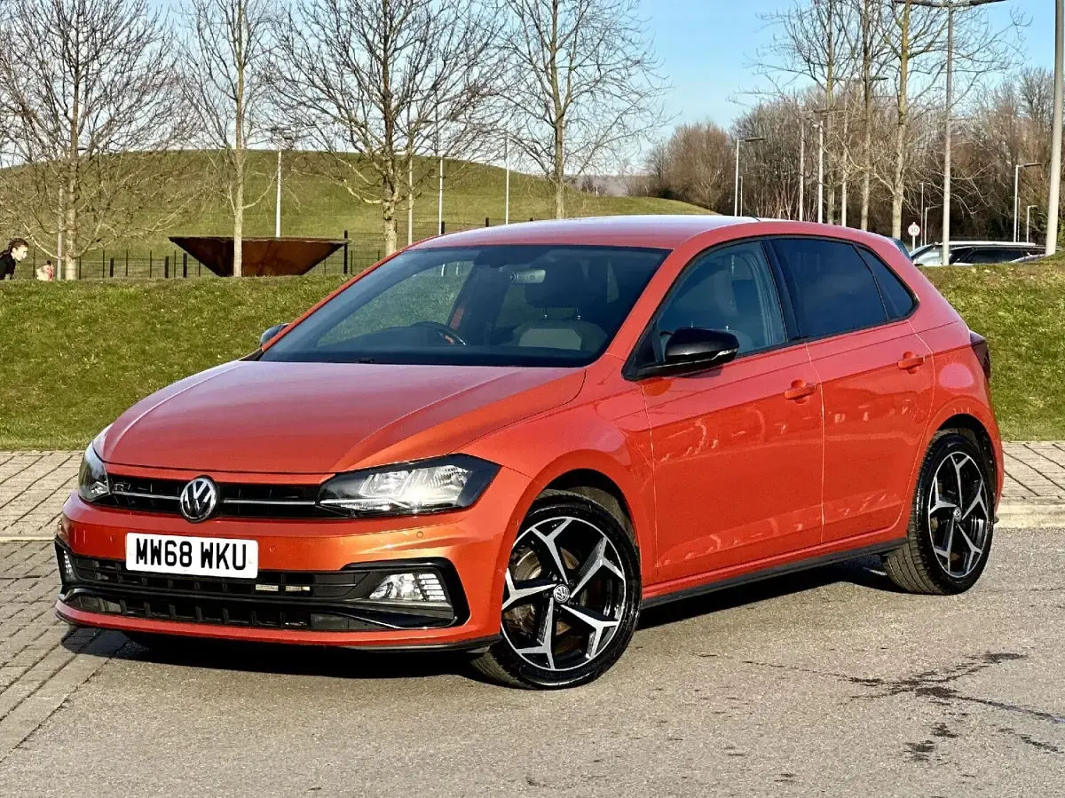 Used VW Polo R-line 2018 Orange Hatchback