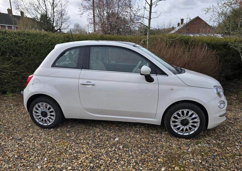 Used Fiat 500 Lounge 2016 White Hatchback