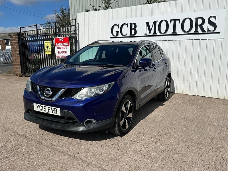Begagnad Nissan Qashqai N-TEC 2015 Blå SUV
