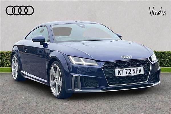 Blue Used 2022 Audi TT S-Line Coupe | £26,263 (Fair price) - Image 1/4