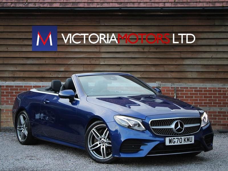 Used Mercedes E220 AMG Line Premium 2020 Blue Cabriolet