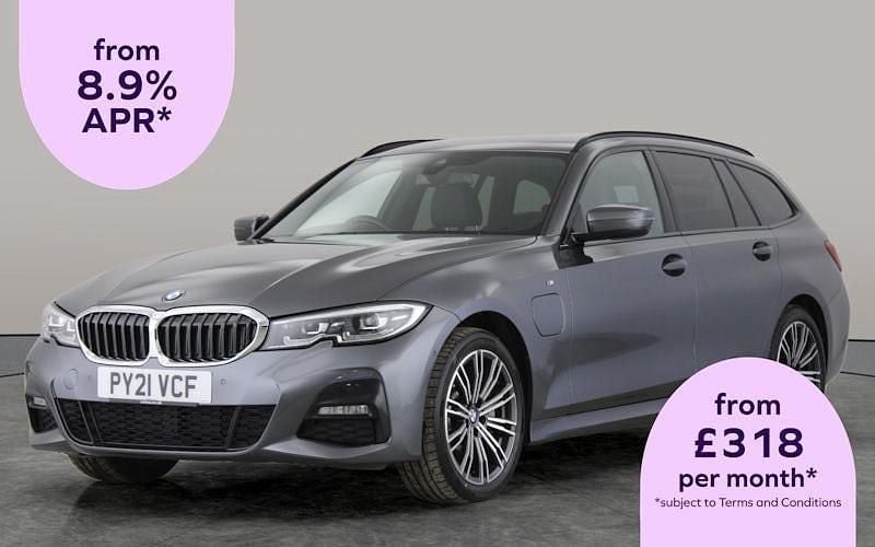 Grey Used 2021 BMW 330e M Sport Estate | £21,541 (Good price) - Image 1/3