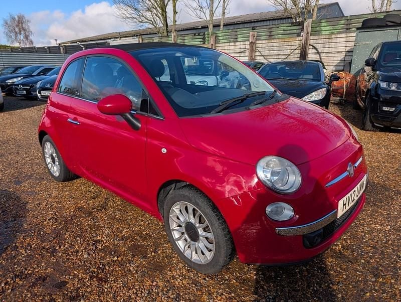 Used Fiat 500C Lounge 69 HP (50 kW) 2012 Red Cabriolet