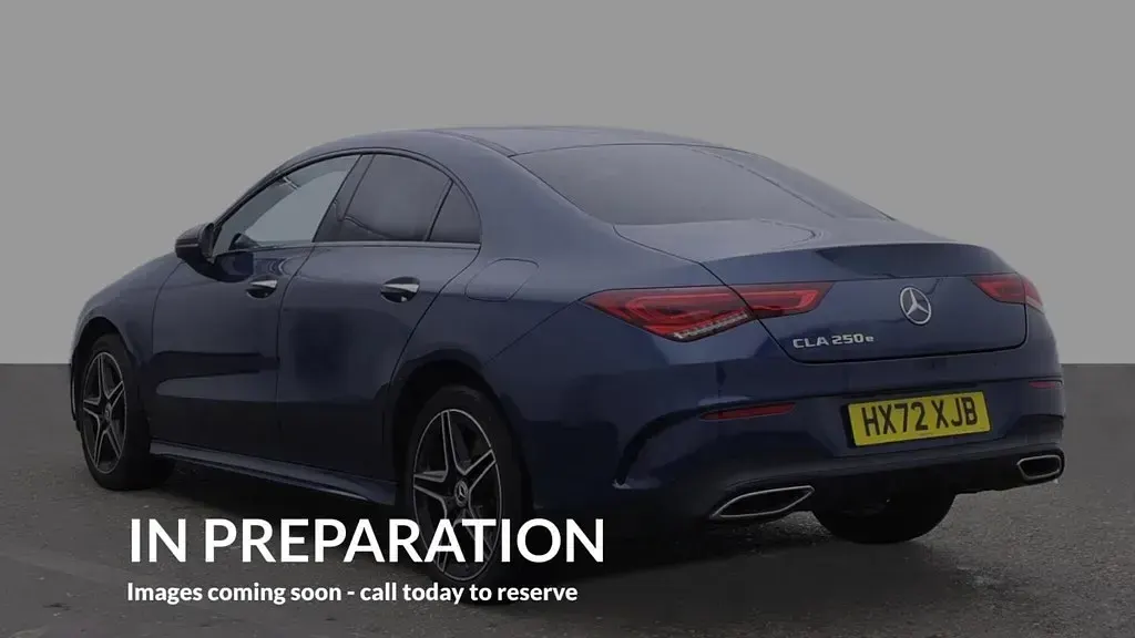 Used Mercedes CLA250e AMG Line Premium 218 HP (160 kW) 2023 Blue Coupe