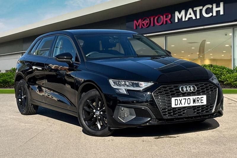 Used Audi A3 Sportback Design 150 HP (110 kW) 2020 Black Hatchback