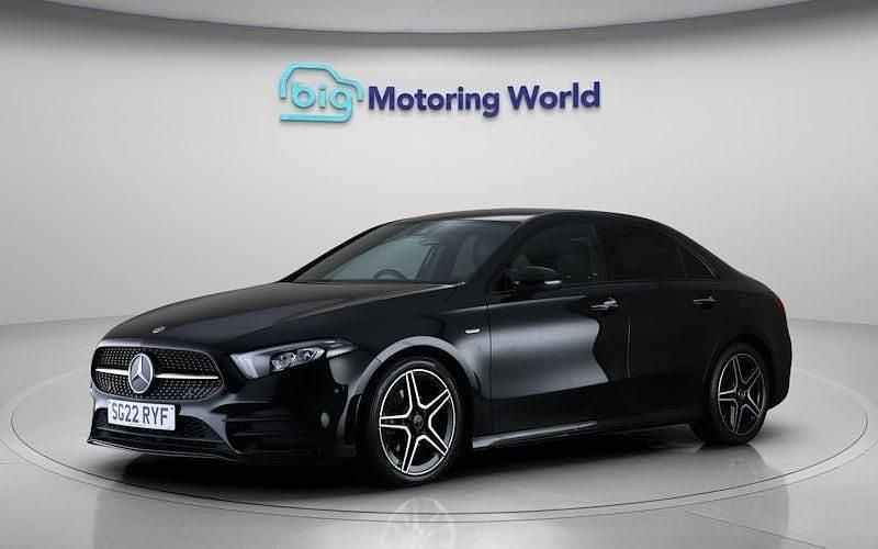 Used Mercedes A180 AMG line 136 HP (100 kW) 2022 Black Sedan
