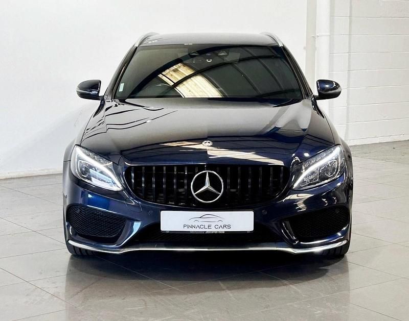 Used Mercedes C220 AMG line 2018 Blue Estate