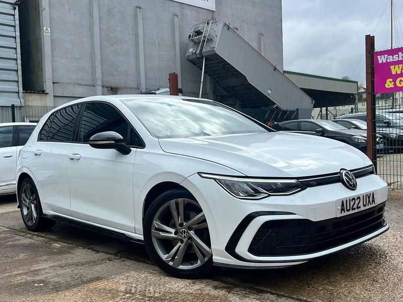 White Used 2022 VW Golf VIII R-line Hatchback | £19,100 (Good price) - Image 1/4