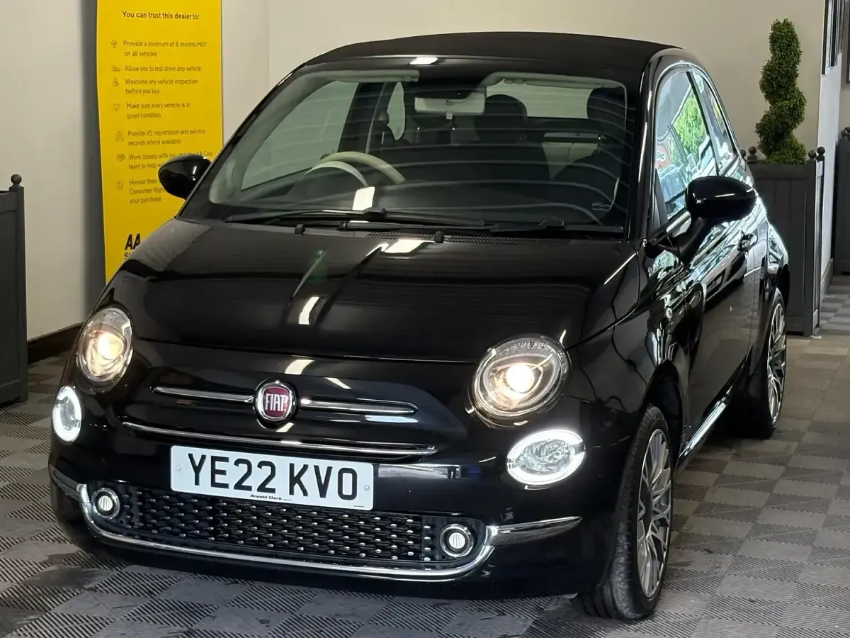 Used Fiat 500C Dolcevita 2022 Black Cabriolet