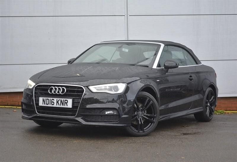 Used Audi Cabriolet S-Line 150 HP (110 kW) 2016 Mythos black Cabriolet