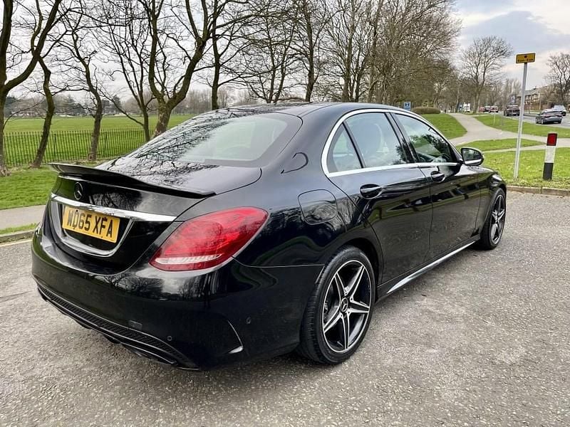 Used Mercedes C200 AMG line 184 HP (135 kW) 2015 Black Sedan