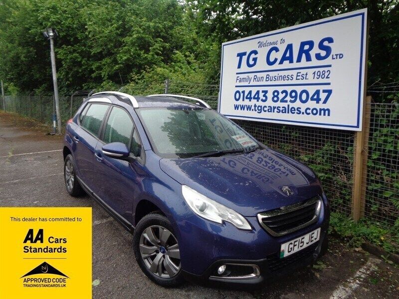 Blue Used 2015 Peugeot 2008 Active SUV | £5,495 (Good price) - Image 1/4