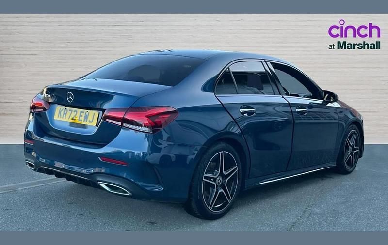 Used Mercedes A200 AMG Line Premium 161 HP (118 kW) 2023 Blue Sedan