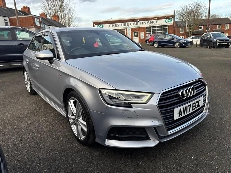 Silver Used 2017 Audi A3 Sportback S-Line Hatchback | £9,995 (Good price) - Image 1/4