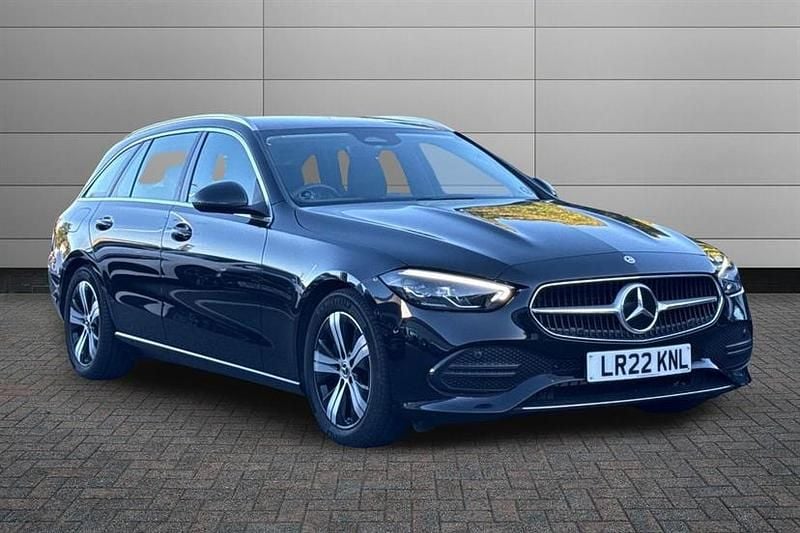 Obsidian black Used 2022 Mercedes C200 Estate | £25,990 (Fair price) - Image 1/4
