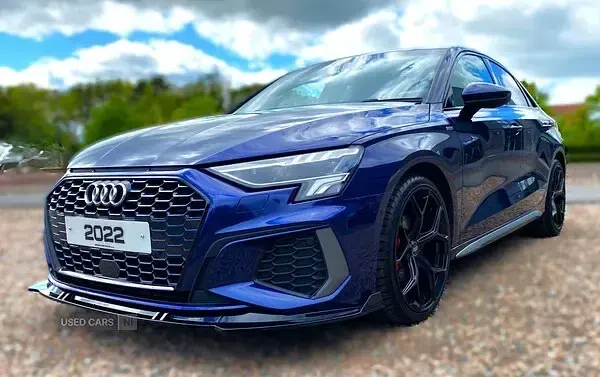 Used Audi A3 S-Line 116 HP (85 kW) 2022 Blue Sedan