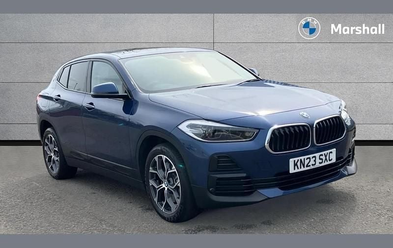 Used BMW X2 Sport Line 178 HP (130 kW) 2023 Phytonic blue metallic paint SUV